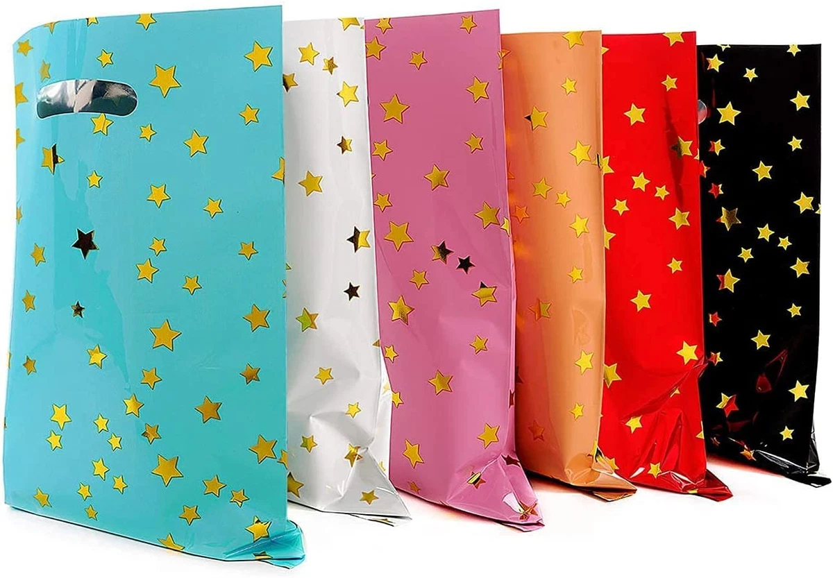 Small plastic 2024 gift bags bulk