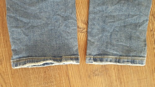 Denim Damen-Jeans Hose blau Gr. 38 mit Löchern - Bild 6 von 8