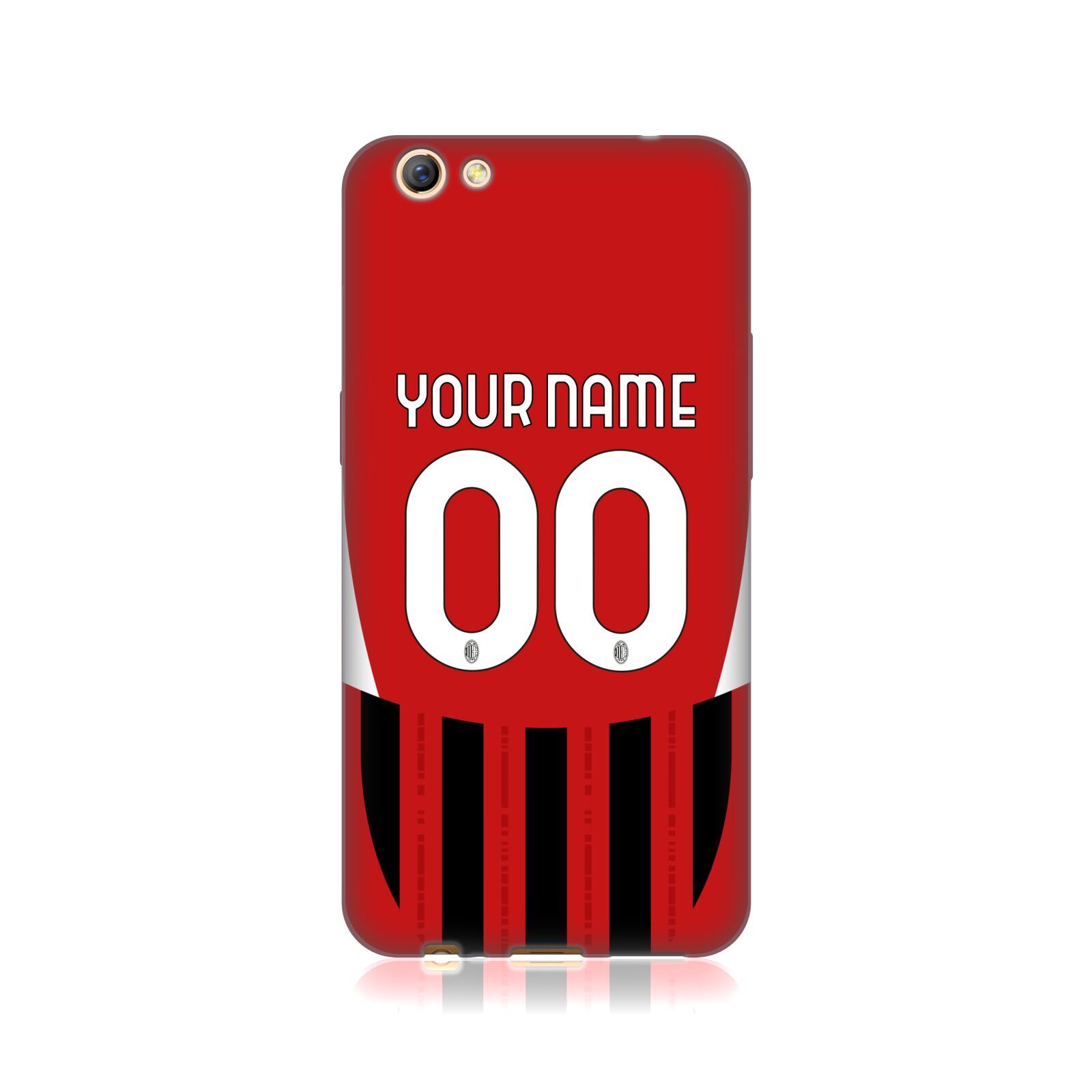CUSTOM CUSTOMIZED PERSONALIZED AC MILAN 2024/25 KIT GEL CASE FOR OPPO PHONES