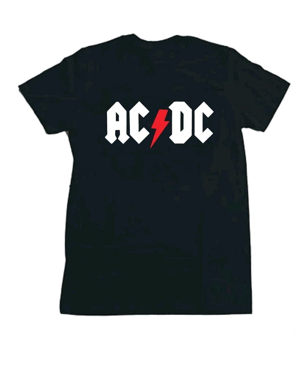 AC/DC MEACDCRTS064 Magliette Donna, Nero, S Uomo