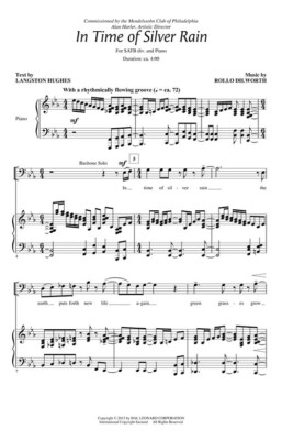 In Time of Silver Rain SATB divisi Rollo Dilworth