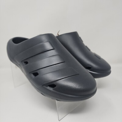 Adidas Clogs Sandals Mens 6 Black Adicane Slide Streetwear Logo Comfort Casual