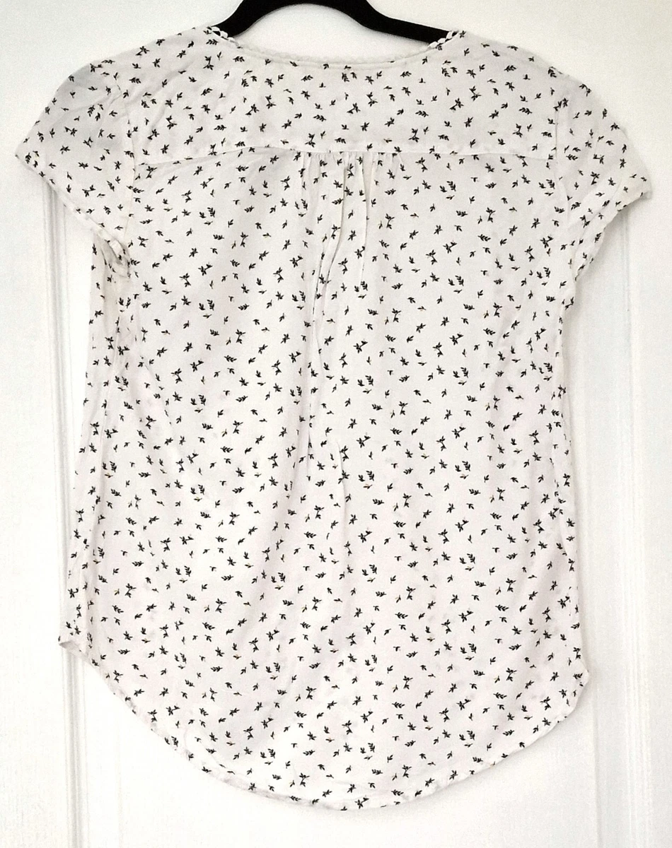 chemisier blouse blanche motifs femme CAMAIEU taille 36