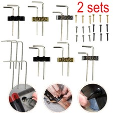 2PCS Guitar Bass Allen Key Headstock Wrench Holder for Floyd Rose Tremolo Chrome