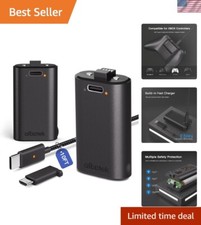 1400mAh Xbox Series X Rechargeable Battery Pack with Fast Charging 9 Ft Cable