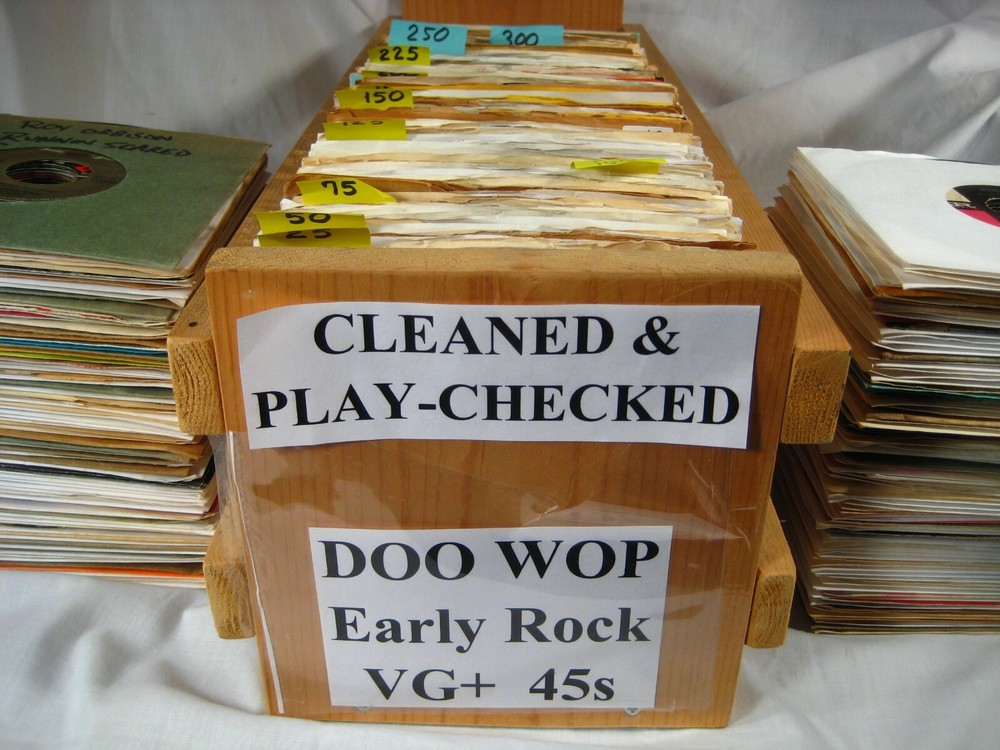 Jukebox vinyl record Rock early Doo Wop 45 rpm  Cleaned and Plays VG+ YOU SELECT