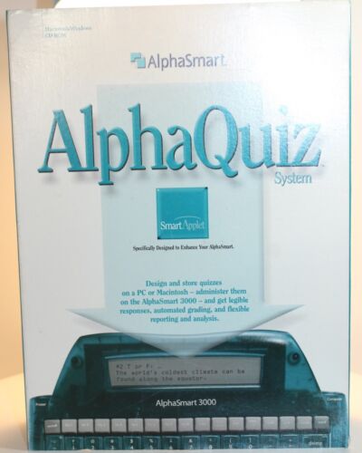 AlphaSmart AlphaQuiz System SmartApplet Software Alpha Smart Quiz Builder