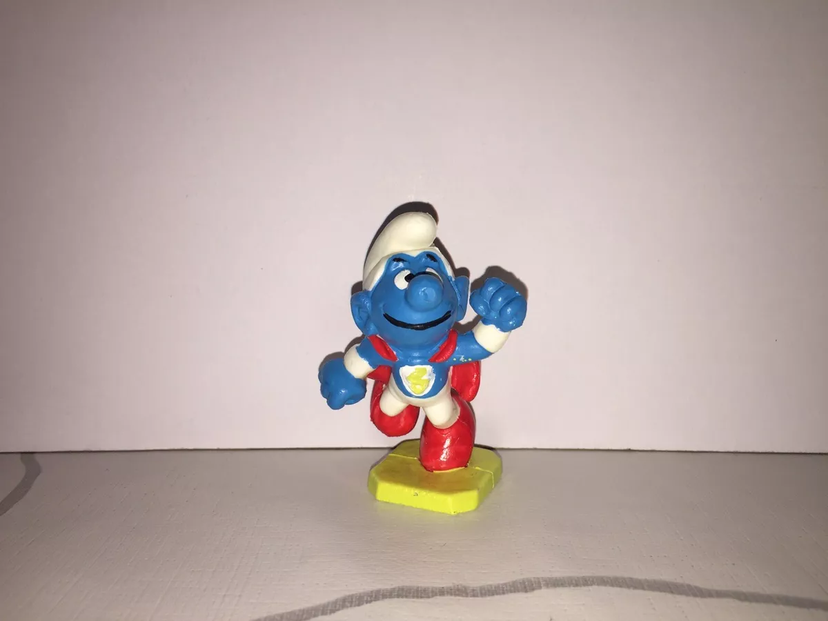 RAREZA SMURFO SUPERMAN RARE SMURF SMURF SUPERMAN SPANISH FIGURE
