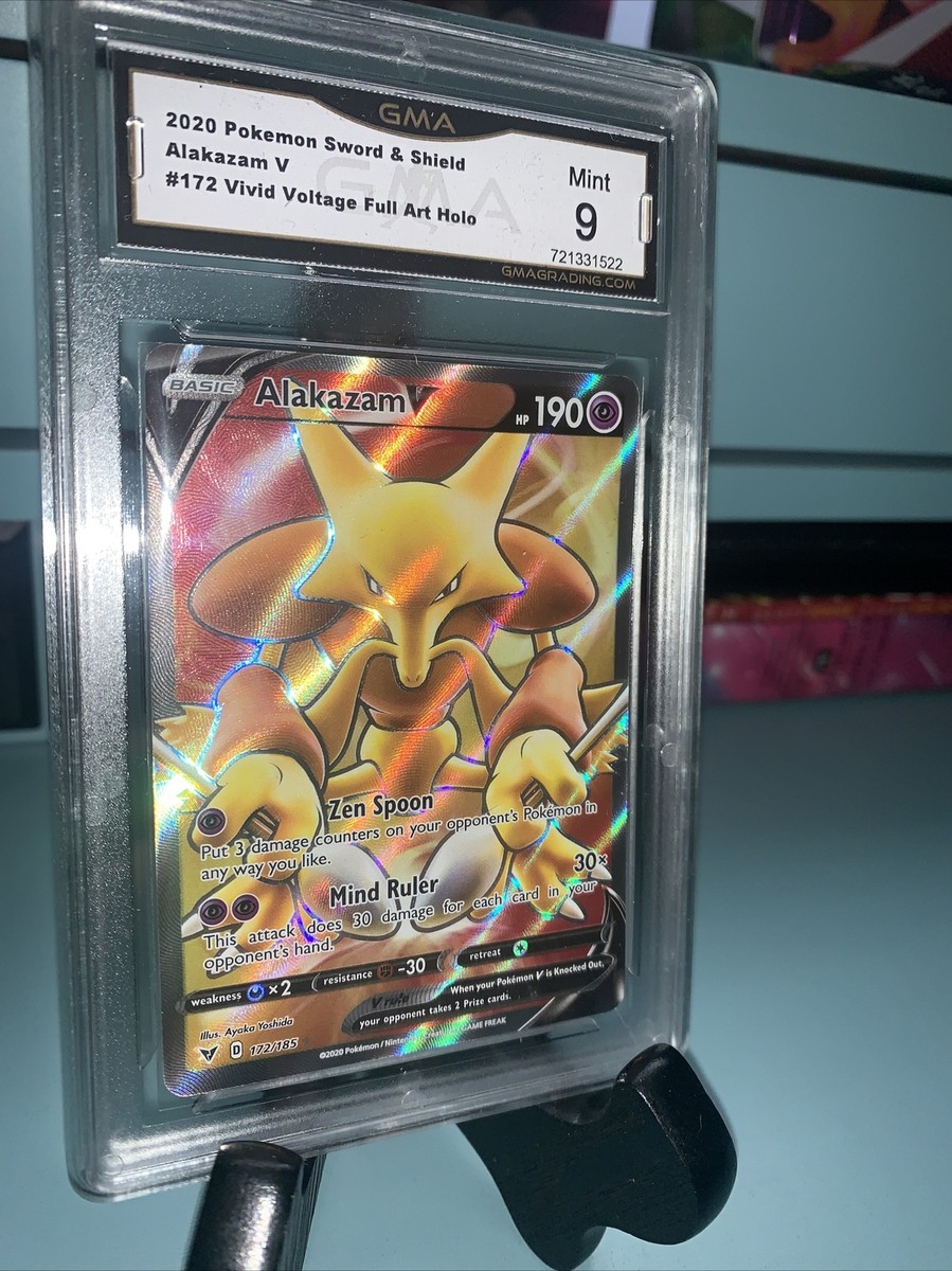 alakazam vmax pokemon card Pokmon TCG Pocket Alakazam Holographic Illustration Rare Self Made Card