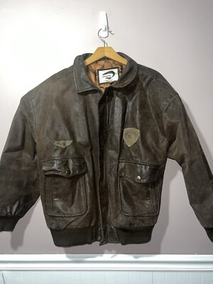 ジャケット・アウター 80s short real leather bomber jacket vtg 1980's Vintage Real Leather Bomber Jacket – Kitsch Vintage