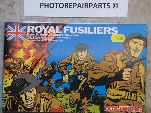 1/72 Atlantic / Airfix Compatible British Royal Fusiliers Soldiers Lot#4493K©