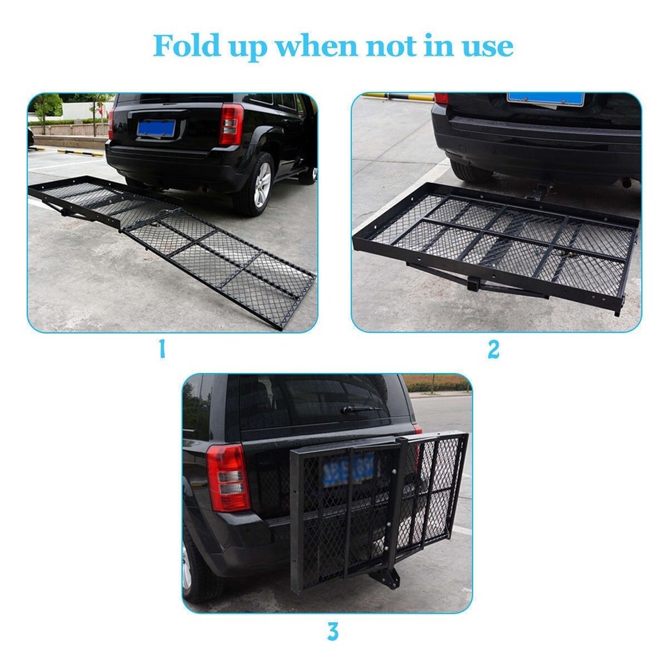 Universal 500 Lb Foldable Wheelchair Scooter Disability Carrier Rack ...