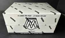 2024 PANINI MOSAIC FOOTBALL FACTORY SEALED FAT PACK CELLO BOX NFL - 12 PACKS!