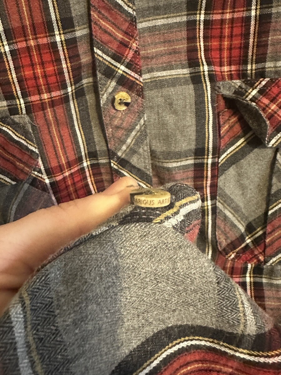 Various Artists Men’s Long Sleeve Plaid Button-Down View 4