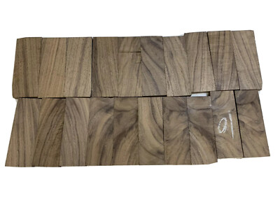 10 Pcs,  Black Walnut Knife Scale 5x1-1/2x3/8 Turning Bookmatched- Free Shipping
