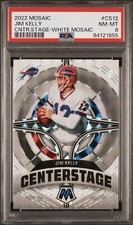 2022 Mosaic PSA 8 Jim Kelly Center Stage White #CS12 - Buffalo Bills 05/25