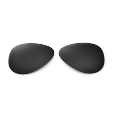 Walleva Black Polarized Lenses For Ray-Ban Aviator Large Metal RB3025 58mm