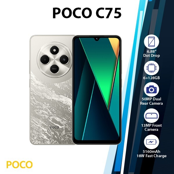 POCO C75 ブラック 本体 箱付き 128GB Poco C75- 6/128GB – Ultimate Phone