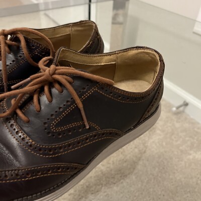 Cole Haan C23427 Original Grand Wingtip Oxford Shoes Dark 