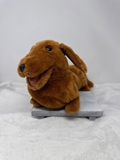 Brown DACHSHUND 16  Plush Stuffed Animal Hand Puppet Toy by FolkManis