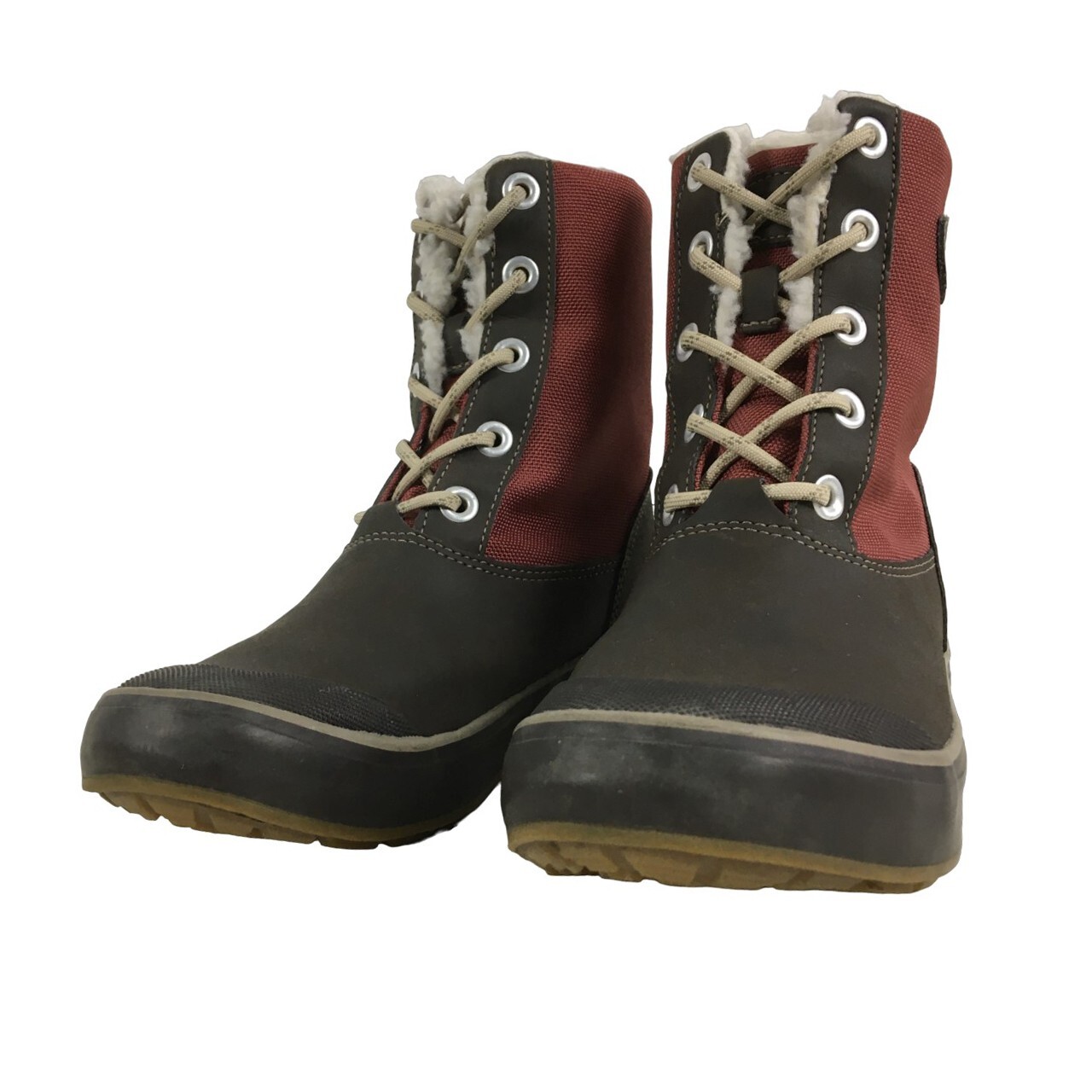 KEEN Elsa Stivali Invernali Donna 5 5 W Rosso Marrone 1017960