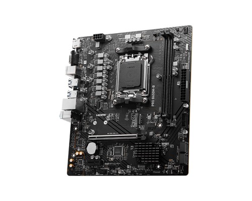 MSI PRO B650M-B Motherboard AMD B650 Sockel AM5 micro ATX DDR5 96GB 6800MHz 2.5G - Zdjęcie 2 z 4