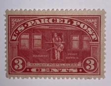 Travelstamps:1912-13 US Stamps Scott # Q3 Railway Clerk 3c Mint Hinged MOGH