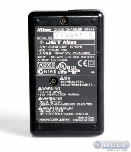 Nikon Quick Charger MH-18 without USB Cable - Photo 2 sur 4