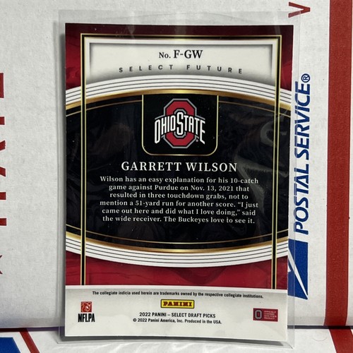 Garrett Wilson 2022 Select Draft Picks Future Silver Prizm RC F-GW Jets - Picture 2 of 4