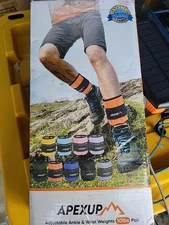 APEXUP 10Lbs/Pair Adjustable Ankle Weights for Women and Men, Modularized Leg We