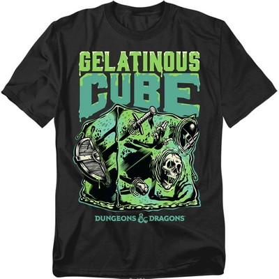Hasbro Dungeons And Dragons Acid Gelatinous Cube Adult Unisex T-Shirt Black