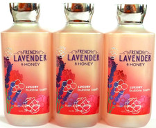 Bath Body Works FRENCH LAVENDER  HONEY Luxury Bubble Bath, 10oz/295 mL, NEW x 3