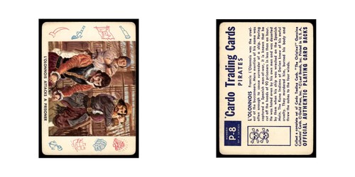 1958 Cardo Trading Cards Pirates L'olonnois #P-8 - Picture 3 of 3