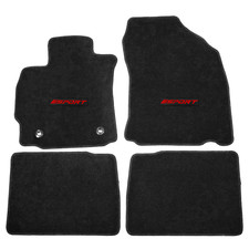 Fit For 14-16 Scion Tc Black Nylon Floor Mat Carpet Front Rear 4pcs W Red Sport