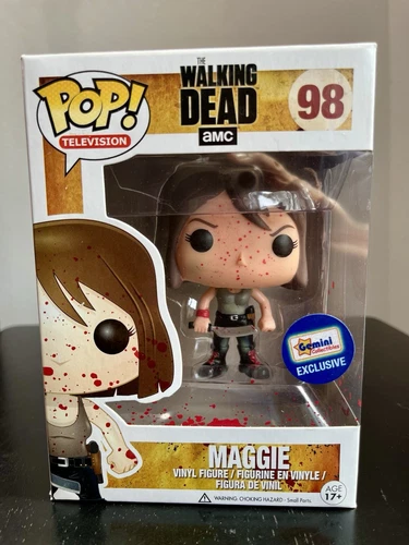RARE Funko Pop The Walking Dead MAGGIE BLOODY #98 Gemini Exclusive In Armour
