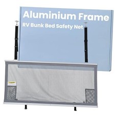 49" x 22" Aluminium Frame RV Bunk Bed Safety Net, Adjustable Mesh Bunk Bed