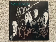 EDDIE VAN HALEN HAND SIGNED OU812 CD BOOKLET    ALL 4 SIGNED   RARE   JSA LETTER