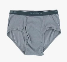 Fruit Of The Loom Briefs 2-pack Thick Mid Rise Size XL Gray/Black❗️No Tags