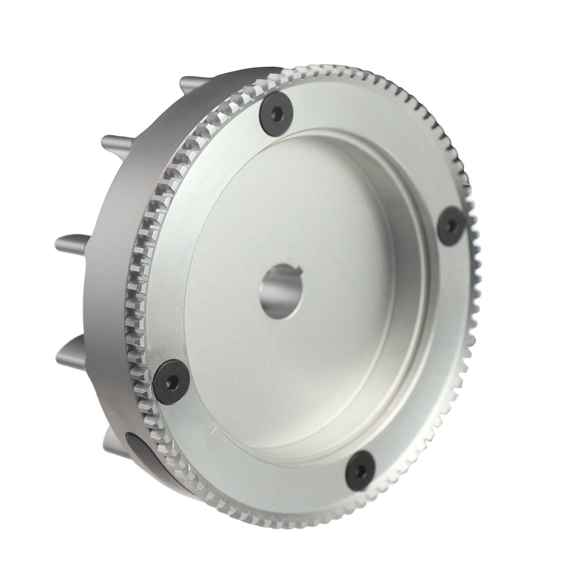 Silver Electric Start Billet Flywheel For Honda GX 200/160 196cc