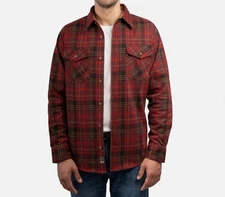 New Jachs New York Men's Flannel Shirt, Red , Size M/L/XL