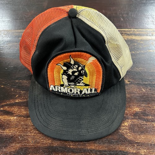 Vintage Armor All Multi Color Trucker Hat 3stripe K Products