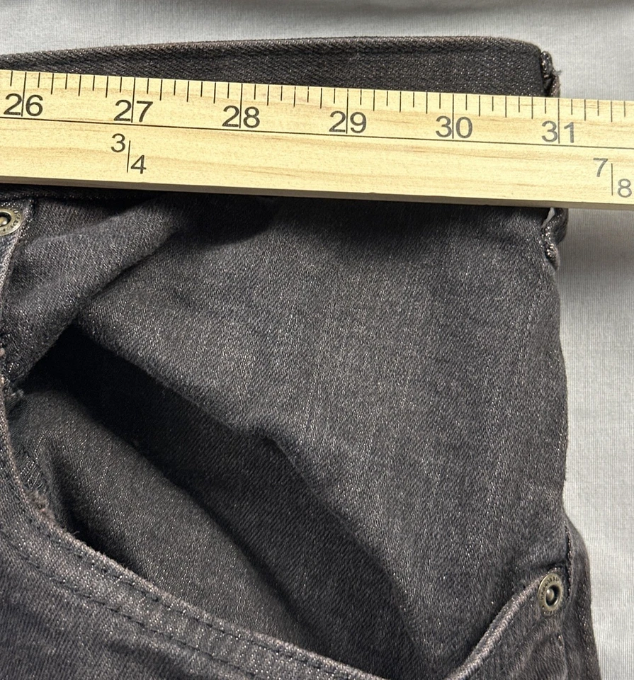 HB Harbor Bay Jeans Mens 64x30 Gray Continuous Comfort Waistband Stretch Denim - Image 3 of 4