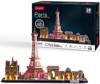 Cubic Fun 3D LED Puzzle Paris Skyline, 115 Teile