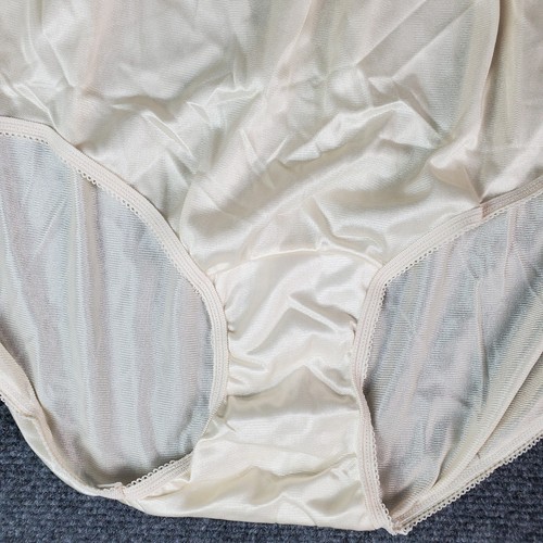 Vtg Sheer Panties Shiny Silky Nylon Sissy Sexy Granny Panty Sz 10 Hips 45-48 - 第 5/12 張圖片