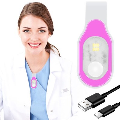 Mayaugst Nursing Night Light Clip on Rechargeable NightShift Nurse Pink 
