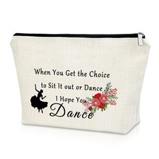 Sazuwu Dance Gifts for Women Dance Lover Gift Makeup Bag Dance Team Gift for ...