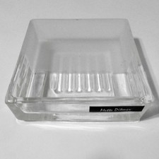 Design By METTE DITMER ® Denmark - Clear Frosted Square - Vanity Soap Dish - New