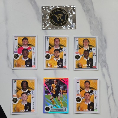 Panini EFL Sticker Sammlung 2025-26 Burton Albion Konvolut 8 Sticker Mint