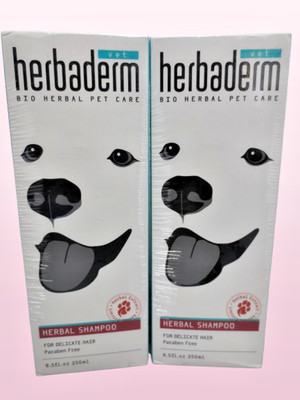 VET HERBADERM HERBAL PET CARE HERBAL SHAMPOO FOR DELICATE HAIR 8.5 OZ 2PCS