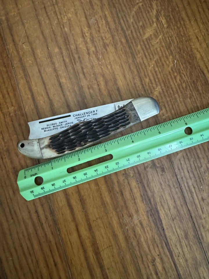 Cuchillo conmemorativo Frost Cutlery Challenger 7 (1986) - Homenaje al transbordador espacial Foto 4 de 4